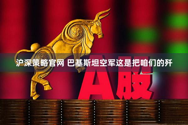 沪深策略官网 巴基斯坦空军这是把咱们的歼